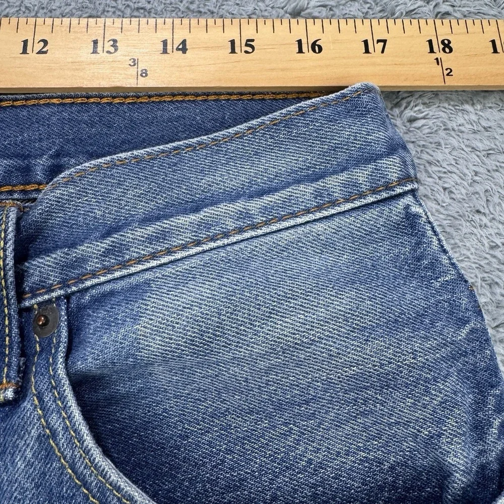 Levis 569 Jean Shorts Men W34‎ L12 Blue Loose Straight Whisker Denim